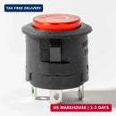 WEELYE 2-Pack Red Circle Push Button Power Start Switch for 6V/12V Bumper Cars