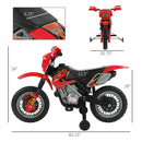 Qaba 6V Electric Dirt Bike for Kids - Off-Road Ride-On Motorcycle