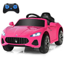 Pink Maserati Gbili 12V Electric Ride-On Car by Costzon