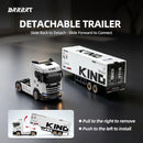 1/64 Scania RC Drift Semi Truck with Trailer, 4WD Remote Control Car for Children Aged 4 and Up