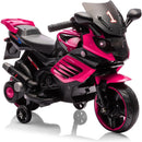 6V Electric Ride-On Motorcycle for Kids with Training Wheels and Headlight
