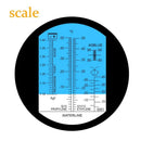 Multifunctional Refractometer for Antifreeze, Coolant, Battery Acid, and DEF