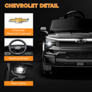 TRINEAR 24V Black Chevrolet Silverado Electric Ride-On Car for Kids