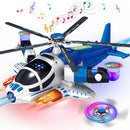 Interactive Helicopter Toy for Toddlers with Lights, Sounds, and 360° Movement