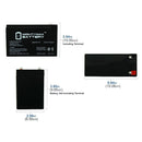 12V 7AH SLA Battery for Audi R8 Children's Electric Ride-On Car Model