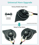 128dB Dual-Tone Automotive Horn Set with 1-to-2 Splitter