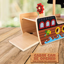ArtCreativity 16-Inch Wooden Pirate Ship Playset for Kids Aged 3-5, Complete with Crew