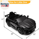 Mercedes Benz AMG GTR 12V Kids Electric Ride-On Car, Black