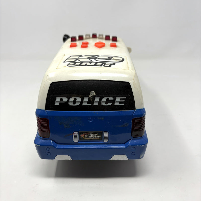Motorized Blue Police K-9 Unit SUV Toy Car with Lights