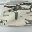1990s Atlas AF28 Plastic Helicopter Toy with Light-Up Features and Rotating Action