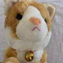 Interactive Orange Plush Cat Robot Toy