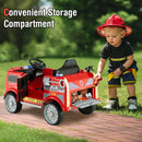 12V Electric Police Car Ride-On for Kids with Adjustable Speed Settings