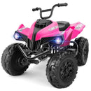 Pink 24V Heavy-Duty 4WD Iron-Frame ATV for Big Kids - 2 Seater