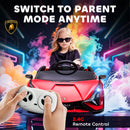 Kid's 12V Red Electric Ride-On Car with Remote, Sound, and Lights
