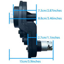 High-Speed 12V RS550 Motor Gearbox with 40000RPM for Kids' Power Wheels Ride-On