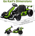 Kids 4-Wheel Pedal Go Kart for Ages 6-12, Outdoor Ride-On Toy with 110 Lbs Capacity