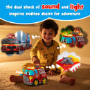 AEROQUEST Red Cartoon RC Fire Truck for Kids Ages 1-5
