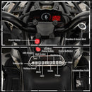 Electric 4-Wheel ATV for Kids with 2 Speed Settings, MP3 Player, and Headlights - Black