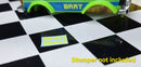 💦 YELLOW DOOR DECALS - Pair for BRAT Schaper Stomper 4x4 Truck