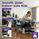 Wiggle and Twist Black Ride-On Car for Kids Ages 3+