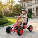 Kids 4-Wheel Pedal Go Kart with Steering Handle for Toddlers