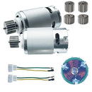 2-Pack 24V RS555 High-Speed Motors at 35000RPM for Kids Ride-On Car Enhancements, DIY