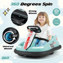 Green 6V Electric Kids Bumper Car with 360° Spin and Dual Motors, 2 Speed Settings