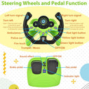 Redcrab Steering Wheels Brake And Gas Pedals Toy For Kidspretend Driving Seat