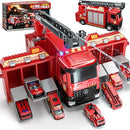 Rotating Fire Truck Playset for Boys Aged 3 to 5