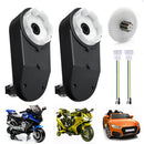 ZChiMiao 2-Pack RS390 6V High-Speed Mini DC Gear Motor, Black