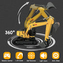 Metal Remote Control Excavator and Dump Truck Toy Set with 2.4GHz Technology