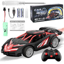 1/18 RC Car for Kids with Rechargeable Battery, LED Lights & Spray - Remote