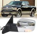 Left Chrome Side Mirror Assembly for Dodge Ram 1500 2500 3500 2013
