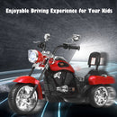 Red 3-Wheel Chopper Trike for Kids with Headlight and Horn