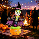 Halloween Dancing Cactus Toy with Talking Skull and Glowing Features