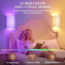 Set of Two White Wireless Battery-Powered Wall Sconces