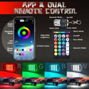 4-Pack RGBW LED Rock Lighting for UTVs, ATVs, Golf Carts, RZRs, SXSs, Trucks, and Jeeps