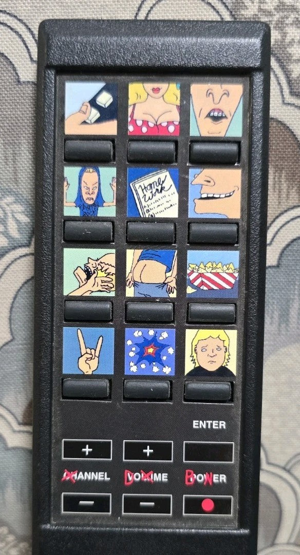 Vintage MTV Beavis and Butthead Talking Sound Effects TV Remote Control - Working