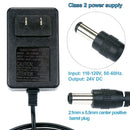 24V Universal Battery Charger for Children's Ride-On Vehicles, 70" Length, LED Indicator Light