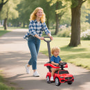 Mercedes-Benz C-Class Red 2-in-1 Ride-On and Push Car