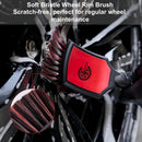 Dual-Pack Wheel and Tire Cleaning Brush Set with Soft and Stiff Bristles