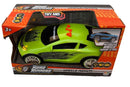Green Motorized Wheelie Poppers Toy Car with Sound Action