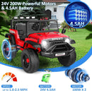 24V Electric Ride-On Car for Kids with Music Player - Perfect Gift for Boys and Girls