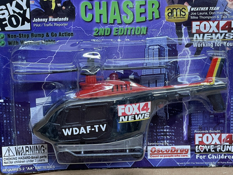 Kansas City Helicopter Chopper Toy Sky Fox 4 News Storm Chaser Johnny Rowlands