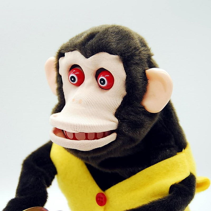 Deluxe Curious Chimpanzee Doll Toy with Cymbals