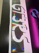 Black Holographic Porsche GT3RS Power Wheels Vinyl Decal Collection
