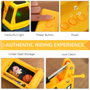 2-in-1 Ride-On Excavator with Helmet and Claw Construction Truck Set