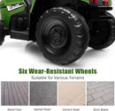 12V Dark Green Ride-On Tractor for Kids with Removable Trailer and Remote Control