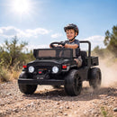 Toyota FJ45 Pick Up Electric Ride-On Truck for Kids, 24V, Black