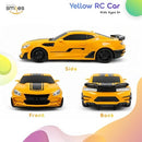Remote Control Transforming Robot Car Toy for Boys Aged 8-13 - Yellow